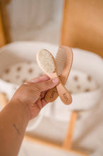 Load image into Gallery viewer, Wooden Baby Brush + Comb Set