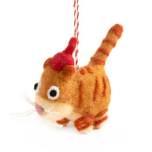 Load image into Gallery viewer, Charity Decoration-Felt Cat Ginger