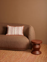 Load image into Gallery viewer, Buff Bauhaus Pink Linen Cushion