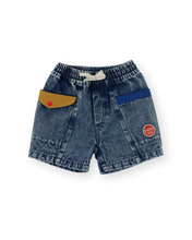 Load image into Gallery viewer, Colour Block Vintage Denim Shorts