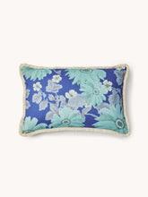 Load image into Gallery viewer, Marigold Blue Linen Cushion