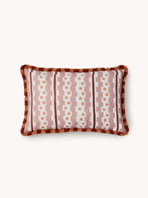 Load image into Gallery viewer, Buff Bauhaus Pink Linen Cushion