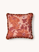 Load image into Gallery viewer, Marigold Rose Linen Cushion