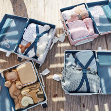 Load image into Gallery viewer, Olli Ella See- Ya Suitcase-Steel Blue