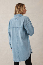 Load image into Gallery viewer, Longline Denim Shirt