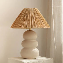 Load image into Gallery viewer, Sofia Raffia Table Lamp