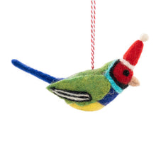 Load image into Gallery viewer, Charity Decoration-Felt Gouldian Finch Fae