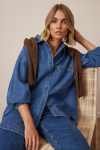 Load image into Gallery viewer, Gwynne Shirt - Fresh Indigo