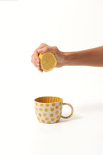 Load image into Gallery viewer, Chino Mug Mustard Dot