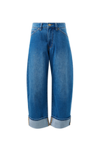 Load image into Gallery viewer, Frannie Cuffed Barrel Jeans
