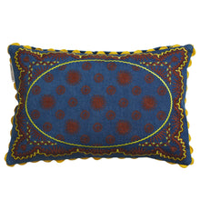 Load image into Gallery viewer, Anneliese Reversible Denim Cushion - Peridot