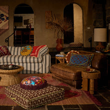 Load image into Gallery viewer, Anneliese Reversible Denim Cushion - Peridot