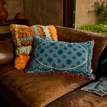Load image into Gallery viewer, Anneliese Reversible Denim Cushion - Poppy