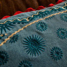 Load image into Gallery viewer, Anneliese Reversible Denim Cushion - Poppy