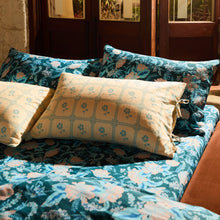 Load image into Gallery viewer, Bonny Cotton Pillowcase Set - Turquoise