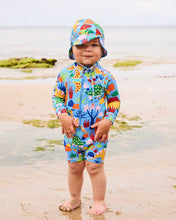 Load image into Gallery viewer, Dinosaur Roar Baby Long Sleeve Zip Bathers