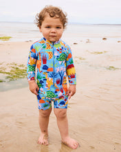 Load image into Gallery viewer, Dinosaur Roar Baby Long Sleeve Zip Bathers