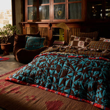Load image into Gallery viewer, Odessa Reversible Cushion - Turquoise