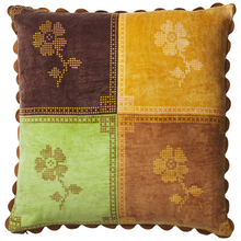 Load image into Gallery viewer, Bonny Reversible Velvet Cushion - Tigers Eye