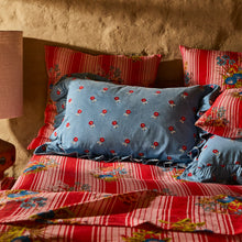 Load image into Gallery viewer, Anneliese Ruffle Pillowcase - Poppy