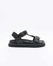 Load image into Gallery viewer, Paloma Leather Sandal Black
