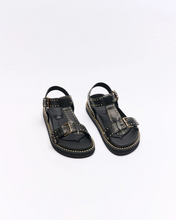 Load image into Gallery viewer, Paloma Leather Sandal Black