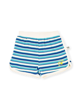 Load image into Gallery viewer, Waffle Stripe Short- Blue