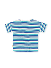 Load image into Gallery viewer, Waffle Stripe Tee - Blue