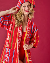 Load image into Gallery viewer, Ciao Stripe Terry Mini Bath Robe