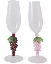 Load image into Gallery viewer, Under The Vine Champagne Glass Set