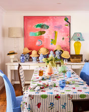 Load image into Gallery viewer, Malabar Floral Embroidered Tablecloth