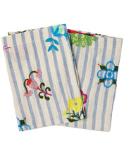 Load image into Gallery viewer, Malabar Floral Embroidered Napkin Set