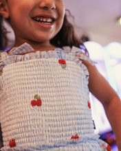 Load image into Gallery viewer, Lunabelle Dress - Blue Gingham