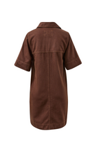 Load image into Gallery viewer, Bonnie Relaxed Shirt Dress - Chocolate