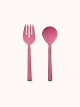 Load image into Gallery viewer, Enamel Salad Servers - Berry