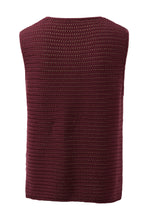Load image into Gallery viewer, Margot Mesh Knit Tank - Wine
