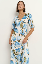 Load image into Gallery viewer, Amora Midi Dress - Blue Vintage Floral