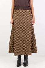 Load image into Gallery viewer, Companion Check Maxi Skirt