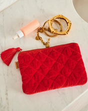 Load image into Gallery viewer, Me And You Velvet Cosmetics Purse