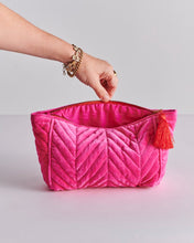 Load image into Gallery viewer, Me And You Velvet Toiletry Bag