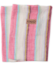 Load image into Gallery viewer, Rose Water Stripe Linen Napkin Set
