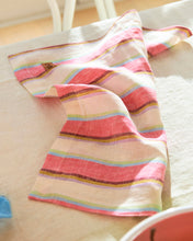 Load image into Gallery viewer, Rose Water Stripe Linen Napkin Set