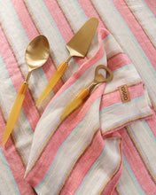 Load image into Gallery viewer, Rose Water Stripe Linen Napkin Set