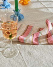 Load image into Gallery viewer, Rose Water Stripe Linen Napkin Set