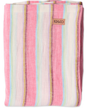 Load image into Gallery viewer, Rose Water Stripe Linen Tablecloth