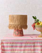 Load image into Gallery viewer, Rose Water Stripe Linen Tablecloth
