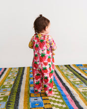 Load image into Gallery viewer, Strawberry Jam Organic Cotton Quilted Fleece Overalls