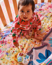 Load image into Gallery viewer, Strawberry Jam Organic Long Sleeve Zip Romper