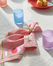 Load image into Gallery viewer, Supper Club Embroidered Linen Napkin Set