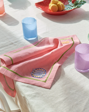 Load image into Gallery viewer, Supper Club Embroidered Linen Napkin Set